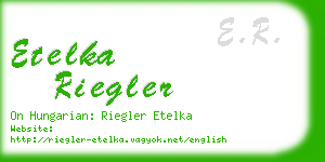 etelka riegler business card